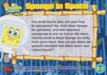 2009 Topps SpongeBob SquarePants Series 2 #62 Sponge in Space Back
