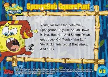 2009 Topps SpongeBob SquarePants Series 2 #63 SpongeBob SquarePunt Back