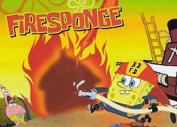 2009 Topps SpongeBob SquarePants Series 2 #66 FireSponge Front