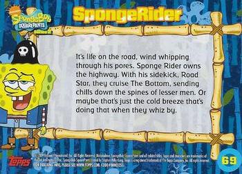 2009 Topps SpongeBob SquarePants Series 2 #69 SpongeRider Back