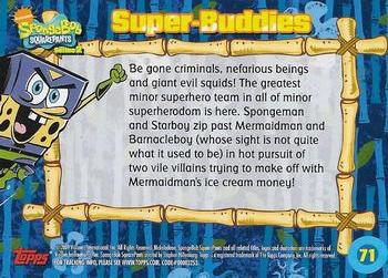2009 Topps SpongeBob SquarePants Series 2 #71 Super-Buddies Back