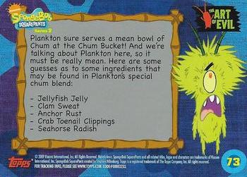 2009 Topps SpongeBob SquarePants Series 2 #73 A Plankton in the hand... Back