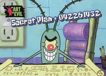 2009 Topps SpongeBob SquarePants Series 2 #78 Secret Plan # 042261432 Front