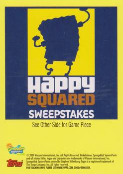 2009 Topps SpongeBob SquarePants Series 2 #NNO Happy Squared Sweepstakes Back