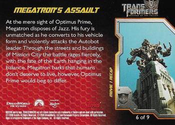 2009 Topps Transformers: Revenge of the Fallen - Movie Recap #6 Megatron's Assault Back