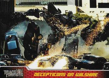 2009 Topps Transformers: Revenge of the Fallen - Movie Recap #7 Decepticons on Wilshire Front