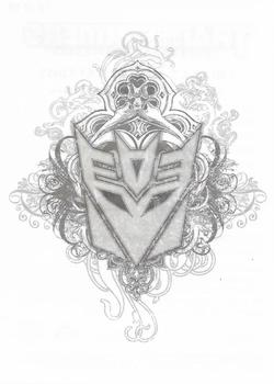 2009 Topps Transformers: Revenge of the Fallen - Tattoos #10 Decepticon design Front