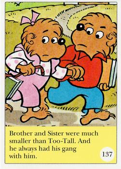 1992 Berenstain Bears #137-138 Brother and Sister were much smaller t / Showing off for his gang got him in tr Front