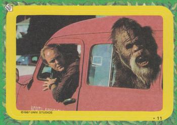 1987 Topps Harry and the Hendersons - Stickers #11 (Harry in the Henderson's car) Front