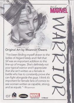 2013 Rittenhouse Women of Marvel Series 2 - Artifex #O7 Lady Sif Back