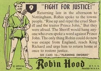 1957 Topps Robin Hood #9 