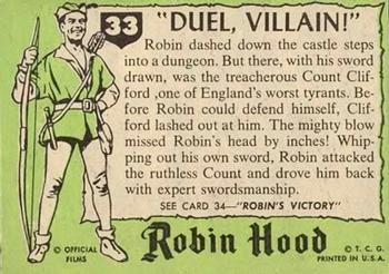 1957 Topps Robin Hood #33 
