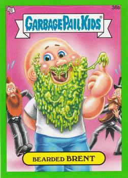 2012 Garbage Pail Kids Brand New Series - Green #36b Bearded Brent Front