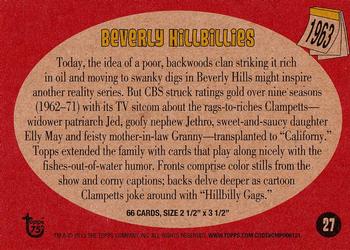 2013 Topps 75th Anniversary #27 Beverly Hillbillies Back