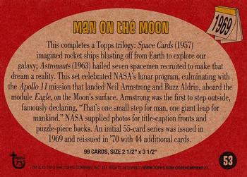 2013 Topps 75th Anniversary #53 Man on the Moon Back