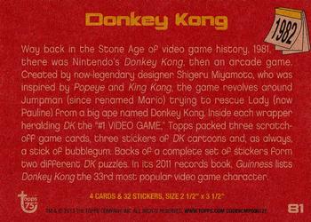 2013 Topps 75th Anniversary #81 Donkey Kong Back
