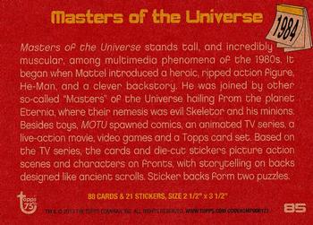 2013 Topps 75th Anniversary #85 Masters of the Universe Back