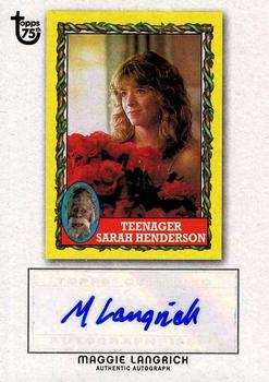 2013 Topps 75th Anniversary - Autographs #NNO Maggie Langrick Front