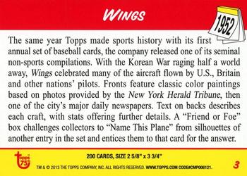 2013 Topps 75th Anniversary - Foil #3 Wings Back