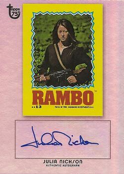 2013 Topps 75th Anniversary - Autographs Rainbow Foil #NNO Julia Nickson Front