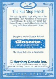 1995 Hershey Canada Forrest Gump #2 Wit & Wisdom Back