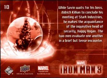 2013 Upper Deck Iron Man 3 #10 While Savin Waits for His Boss Back