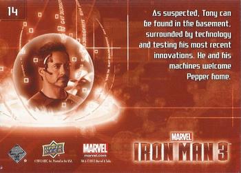 2013 Upper Deck Iron Man 3 #14 As Suspected, Tony Can Be Back