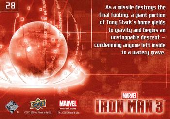 2013 Upper Deck Iron Man 3 #28 As a Missile Destroys Back