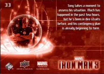 2013 Upper Deck Iron Man 3 #33 Tony Takes a Moment Back