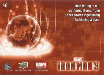 2013 Upper Deck Iron Man 3 #41 While Harley is Out Gathering Back
