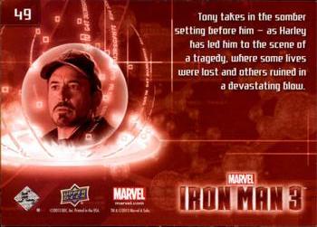 2013 Upper Deck Iron Man 3 #49 Tony Takes in the Somber Back