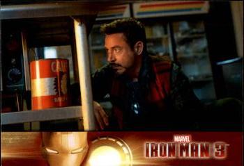 2013 Upper Deck Iron Man 3 #57 Tony Watches the Glow Front