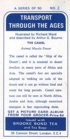 1966 Brooke Bond Transport Through the Ages #2 The Camel Back