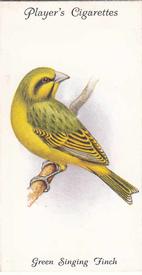 1933 Player's Aviary and Cage Birds #45 Green Singing Finch Front