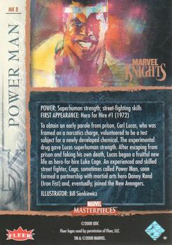 2008 Upper Deck Marvel Masterpieces 3 - Marvel Knights #MK8 Power Man Back