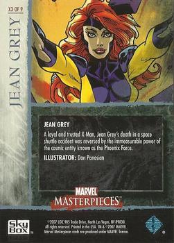 2007 SkyBox Marvel Masterpieces - X-Men #X3 Jean Grey Back