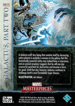 2007 SkyBox Marvel Masterpieces - Splash Pages #ADAMS 2 Galactus, Part Two Back