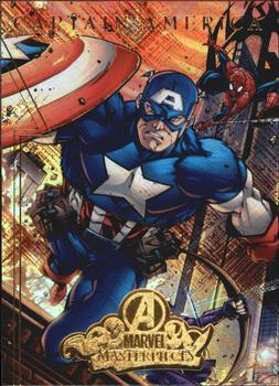 2008 Upper Deck Marvel Masterpieces Set 2 - Avengers #A2 Captain America Front