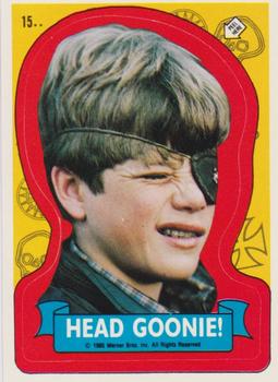 1985 Topps The Goonies - Stickers #15 Head Goonie! Front