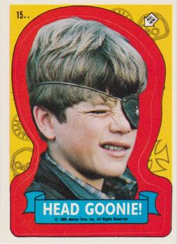 1985 Topps The Goonies - Stickers #15 Head Goonie! Front