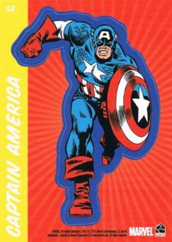 2010 Rittenhouse 70 Years of Marvel Comics - Stickers #S02 Captain America Front