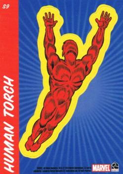 2010 Rittenhouse 70 Years of Marvel Comics - Stickers #S09 Human Torch Front