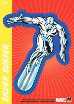 2010 Rittenhouse 70 Years of Marvel Comics - Stickers #S11 Silver Surfer Front