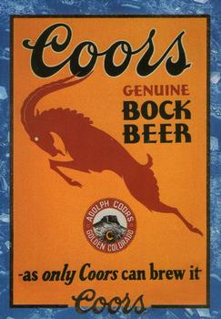 1995 Coors #9 Stylized Bock Beer Poster Front