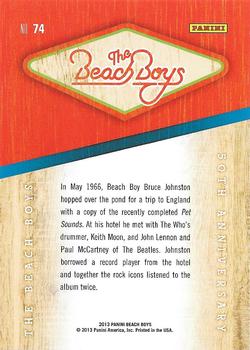 2013 Panini The Beach Boys #74 The Beach Boys Back