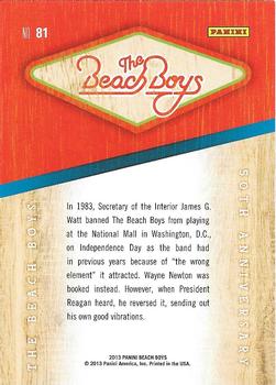 2013 Panini The Beach Boys #81 The Beach Boys Back