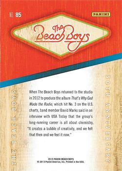 2013 Panini The Beach Boys #85 The Beach Boys Back