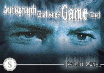 2000 Rittenhouse Twilight Zone The Next Dimension Series 2 - Autograph Challenge Game #S Autograph Challenge Game Card Front