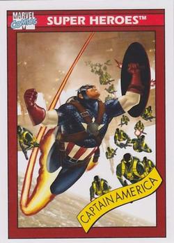 2013 Fleer Retro Marvel  - 1990 Marvel Universe Design #2 Captain America Front