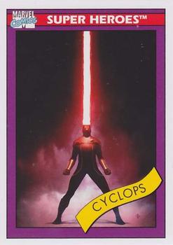 2013 Fleer Retro Marvel  - 1990 Marvel Universe Design #5 Cyclops Front